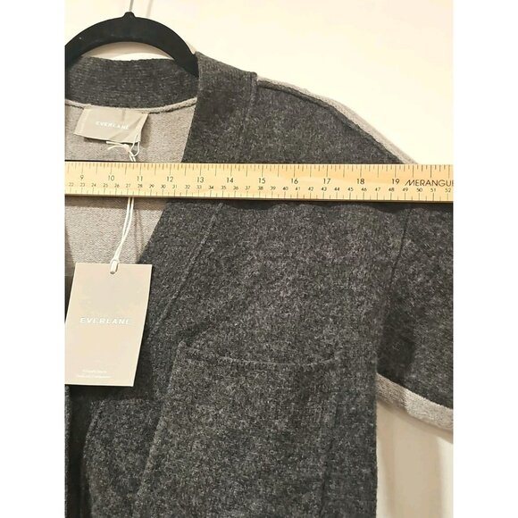 NWT Everlane Women’s 100% Wool Gray Cardigan Sweater Size XXS Warm Comfy Ethical - Picture 6 of 11